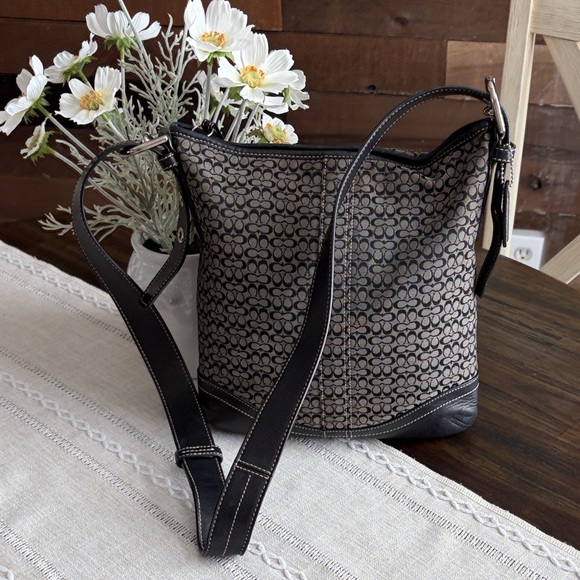 Coach Handbags - Coach mini C SoHo Signature Canvas Crossbody